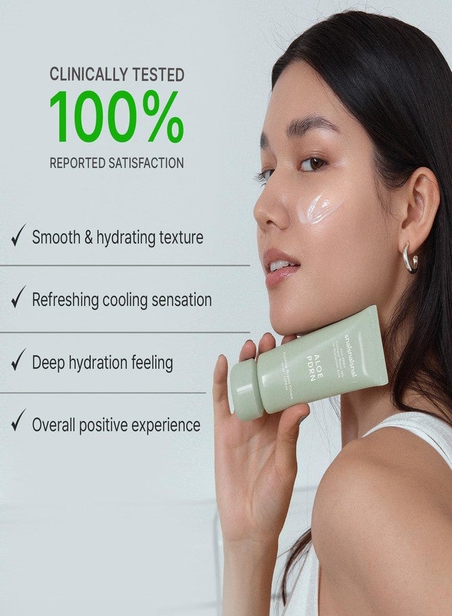 shaishaishai Aloe PDRN Cooling Repair Cream – Hydrating Soothing Face Moisturizer with Vegan Collagen & Hyaluronic Acid, Calms Heat-Stressed Skin, 50ml - Image 4